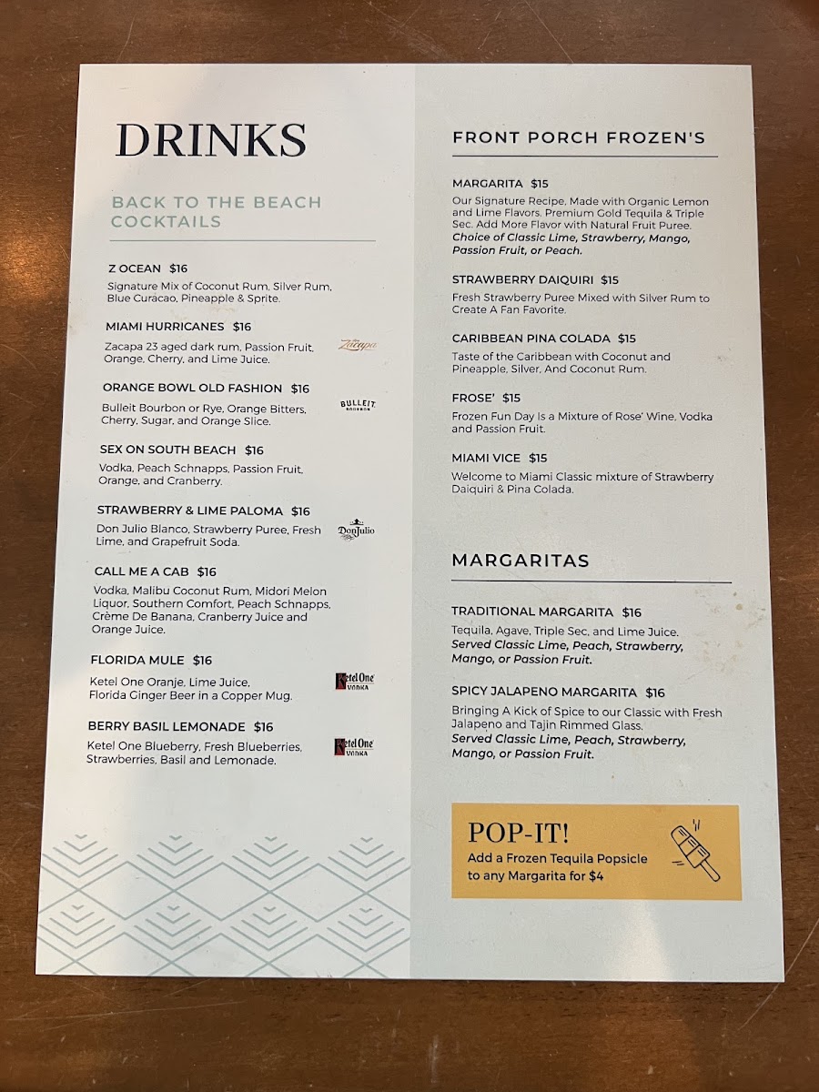 Front Porch Cafe Menu - Image 6